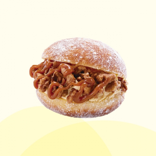 焦糖核桃乳酪生甜甜圈