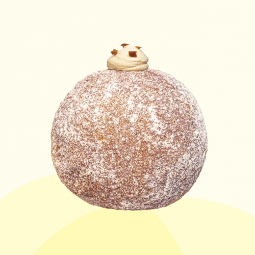 焦糖海鹽爆餡生甜甜圈